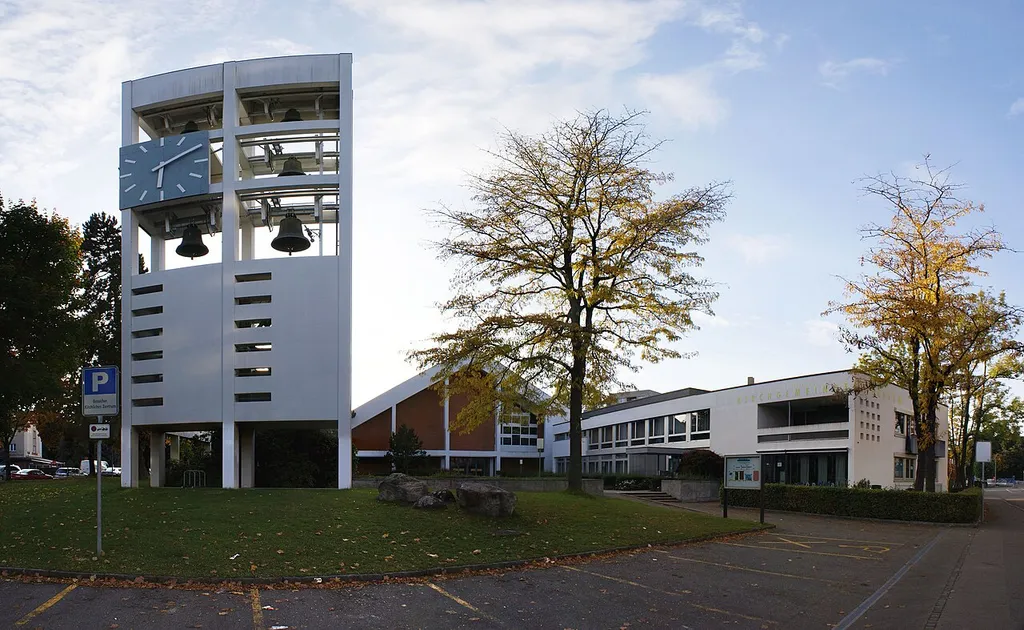 Reformed church, Bethlehem, Berne, Switzerland. Werner Küenzi, 1958-60.