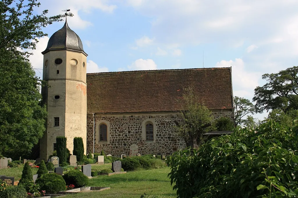 Church in Meuro near Lutherstadt Wittenberg in Saxony-Anhalt, Germany.