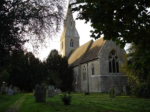 Church of St Mary, Langley. in the centre of the square beside the A274 Sutton Road.