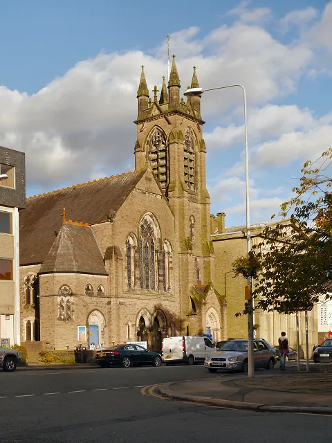 United Reformed Church, Park Green, Macclesfield, Cheshire, seen from the west