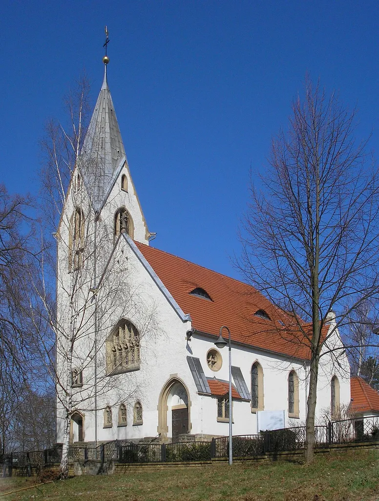 Die katholische Kirche in Schmölln (Thüringen).
