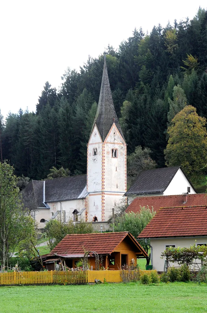 Parish church Saint Philip at Tichoja, municipality Sittersdorf, district Voelkermarkt, Carinthia / Austria / EU
