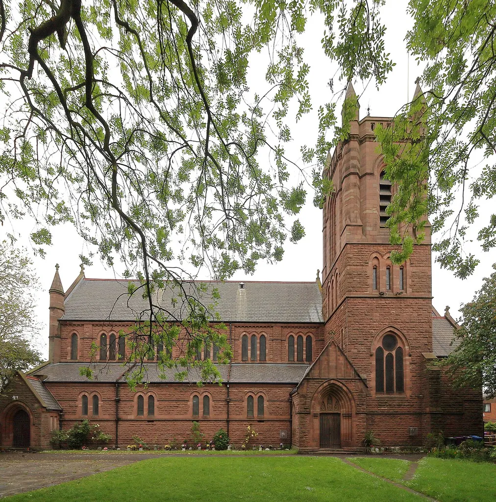 The south side of St Anne's from its churchyard.