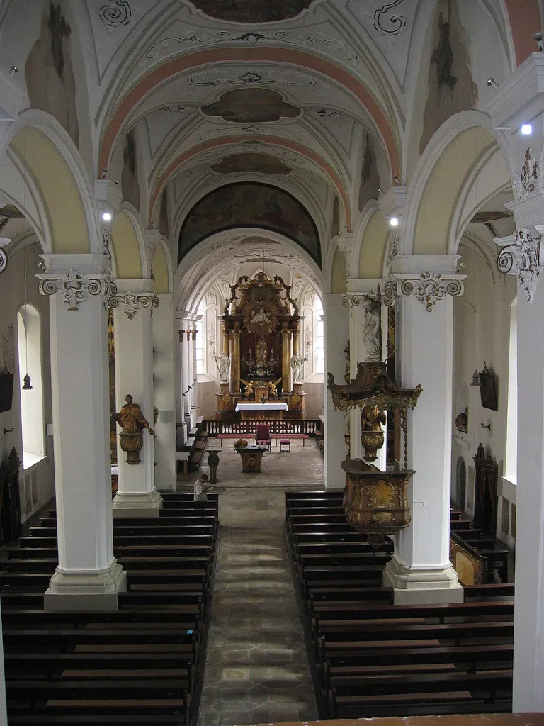 Innenansicht der Marienkirche, Ellwangen (Jagst)