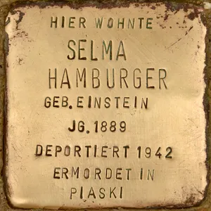 Stolperstein dedicated to Selma Hamburger