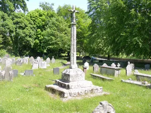Preaching Cross in churchyard of St Teilo