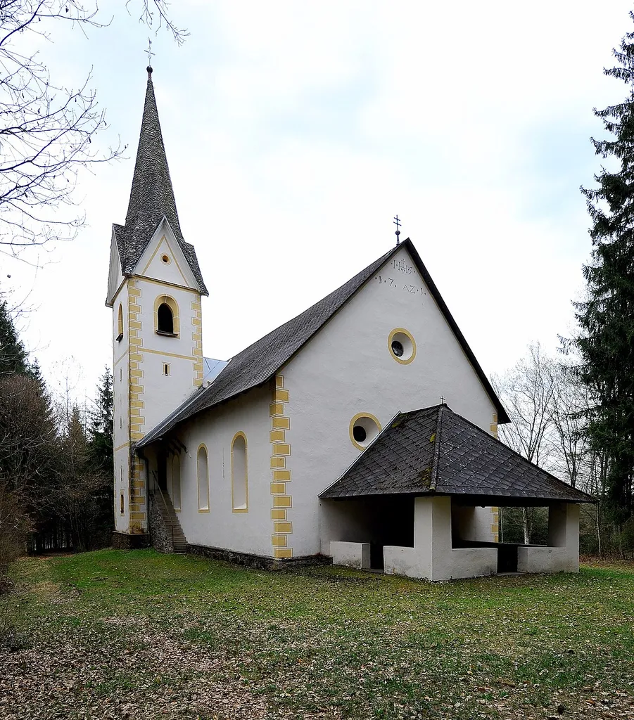 Subsidiary church Holy Valentin at Dellach, municipality Moosburg, district Klagenfurt Land, Carinthia / Austria / EU