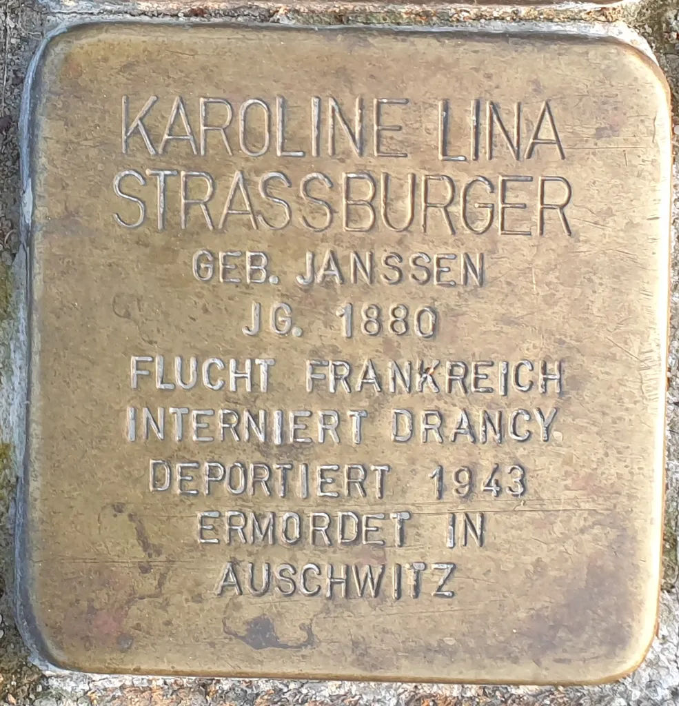 Stolperstein in Magdeburg: Karoline Lina Straßburger