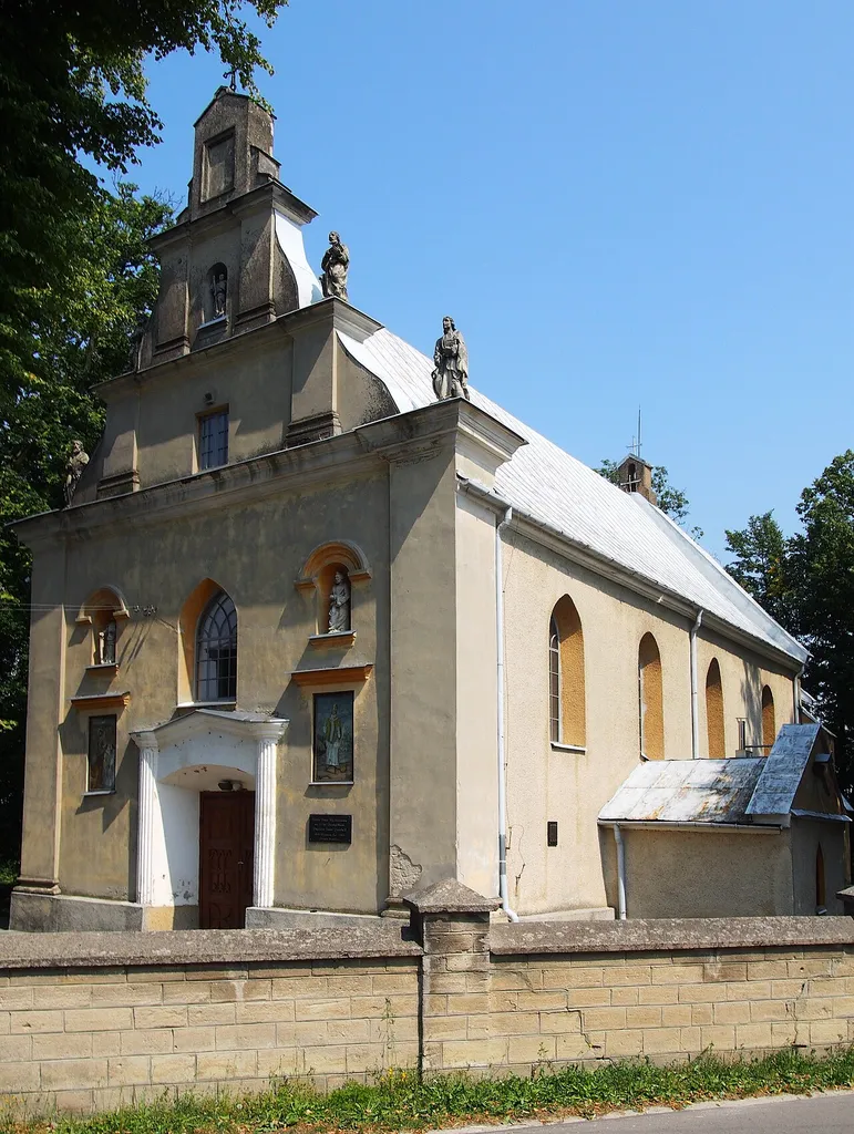 Saint George church in Szczeglice, powiat staszowski, Świętokrzyskie Voivodeship, Poland.