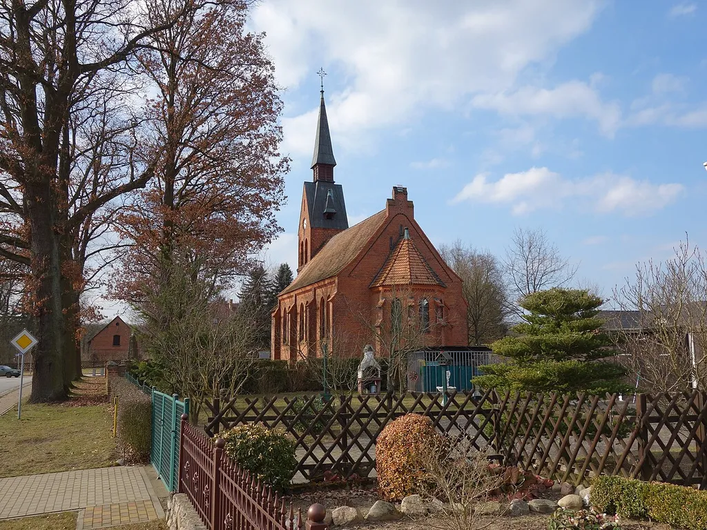 South-eastern view of Frankendorf church, Storbeck-Frankendorf municipality, Ostprignitz-Ruppin district, Brandenburg state, Germany