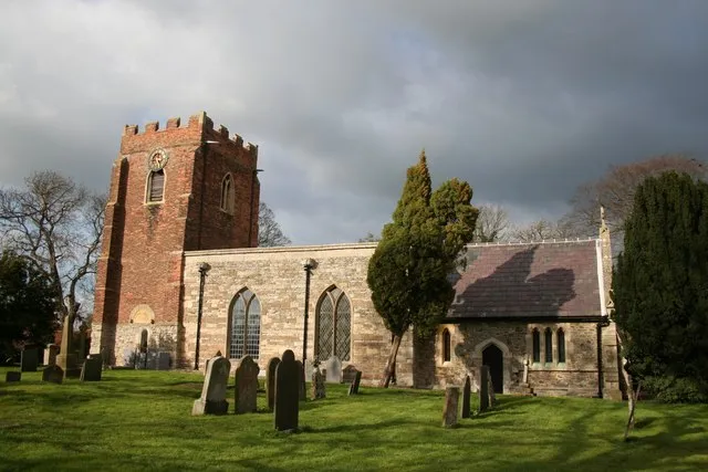St.Mary and All Saints' church, Hawksworth Much rebuilt - 17th century tower, nave 1812-13, north aisle 1837 and chancel in 1851