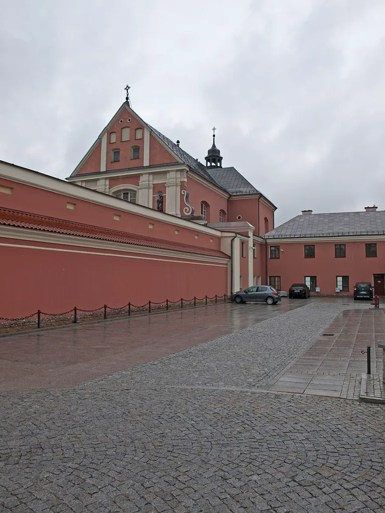 Saint Anthony Church in Ostrołęka, view from the inner yard