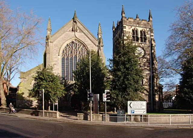 The former St Werburgh's Church The tower of this church dates from 1610. The tower survived flooding in 1698 but a new Queen Anne style church was built, (of which only the chancel now survives), only to be replaced in 1893 by the present building to the designs of Sir Arthur Blomfield RA. Samuel Johnson, the famous man of letters, married Elizabeth Porter here on 9th July 1735. The building now houses an oriental restaurant.