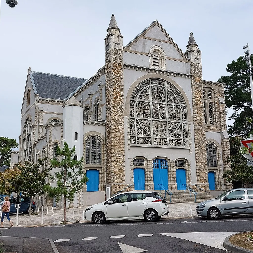 Church Notre-Dame de La Baule-Escoublac (Loire-Atlantique, France).