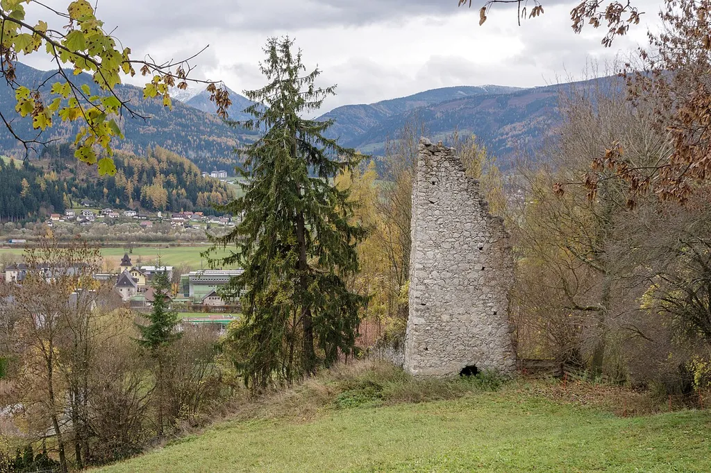 Ruin of castle Oberstainach, district of Liezen / Styria.