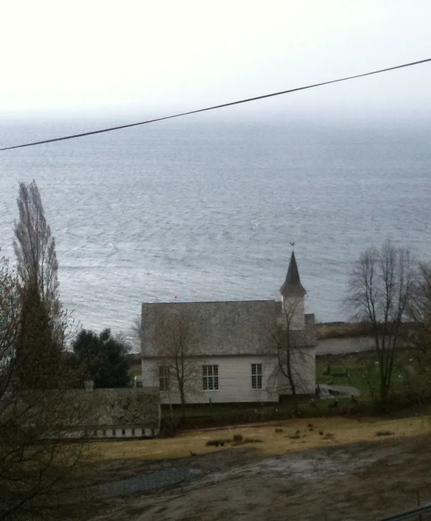 Imsland church in Vindafjord, Rogaland, Norway