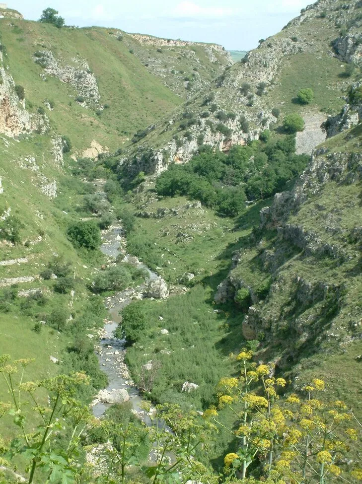 Gravina river, Matera (Italy).