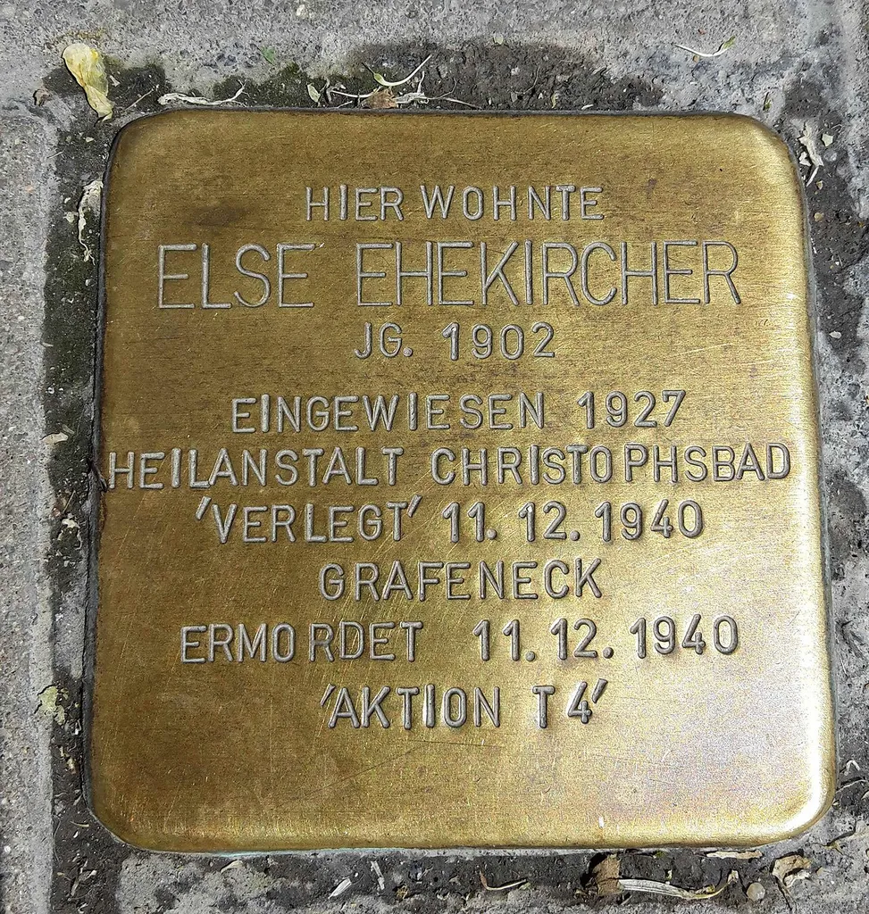Ulm Stolperstein fuer Else Ehekircher