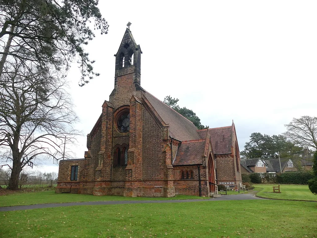 St Elizabeth's Church: Grade II listed church in Ashley, Cheshire East. .mw-parser-output .messagebox{margin:4px 0;width:auto;border-collapse:collapse;border:2px solid var(--border-color-progressive,#6485d1);background-color:var(--background-color-neutral-subtle,#fbfcff);color:var(--color-base,#202122);box-sizing:border-box;border-inline-start-width:8px}.mw-parser-output .messagebox.mbox-small{font-size:88%;line-height:1.25em}.mw-parser-output .mbox-warning,.mw-parser-output .mbox-speedy{border:2px solid var(--border-color-error,#b22222);background:var(--background-color-error-subtle,#ffdbdb);border-inline-start-width:8px}.mw-parser-output .mbox-serious,.mw-parser-output .mbox-delete,.mw-parser-output .mbox-stop{border:2px solid var(--border-color-error,#b22222);border-inline-start-width:8px}.mw-parser-output .mbox-issue,.mw-parser-output .mbox-content{border:2px solid #f28500;background:var(--background-color-warning-subtle,#ffe);border-inline-start-width:8px}.mw-parser-output .mbox-query,.mw-parser-output .mbox-style{border:2px solid #f4c430;background:var(--background-color-warning-subtle,#ffe);border-inline-start-width:8px}.mw-parser-output .mbox-shit{border:2px solid #960;border-inline-start-width:8px}.mw-parser-output .mbox-license{border:2px solid #88a;border-inline-start-width:initial}.mw-parser-output .mbox-legal{border:2px solid var(--border-color-notice,#666);background:var(--background-color-base,#fff);border-inline-start-width:8px}.mw-parser-output .mbox-honor{border:2px solid #ca3;background:var(--background-color-warning-subtle,#fcf4db);border-inline-start-width:8px}.mw-parser-output .mbox-growth{border:2px solid #8d4;background:var(--background-color-success-subtle,#d5fdf4);border-inline-start-width:8px}.mw-parser-output .mbox-move{border:2px solid #93c;border-inline-start-width:8px}.mw-parser-output .mbox-protection,.mw-parser-output .mbox-message{border:2px solid var(--border-color-base,#aaa);border-inline-start-width:8px}.mw-parser-output .message