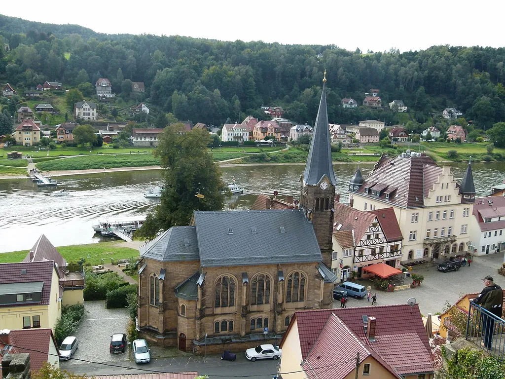 Stadtkirche, Am Markt, Stadt Wehlen, Sachsen