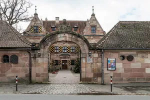 Gartentor Almoshofer Hauptstraße 49; Almoshofer Hauptstraße 51; Almoshofer Hauptstraße 51 b; Almoshofer Hauptstraße 53 in Nürnberg