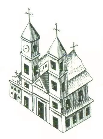 Магілёў (Mahiloŭ), Школішча (Školišča). Касьцёл Сьвятога Антонія Падуанскага і кляштар бэрнардынаў