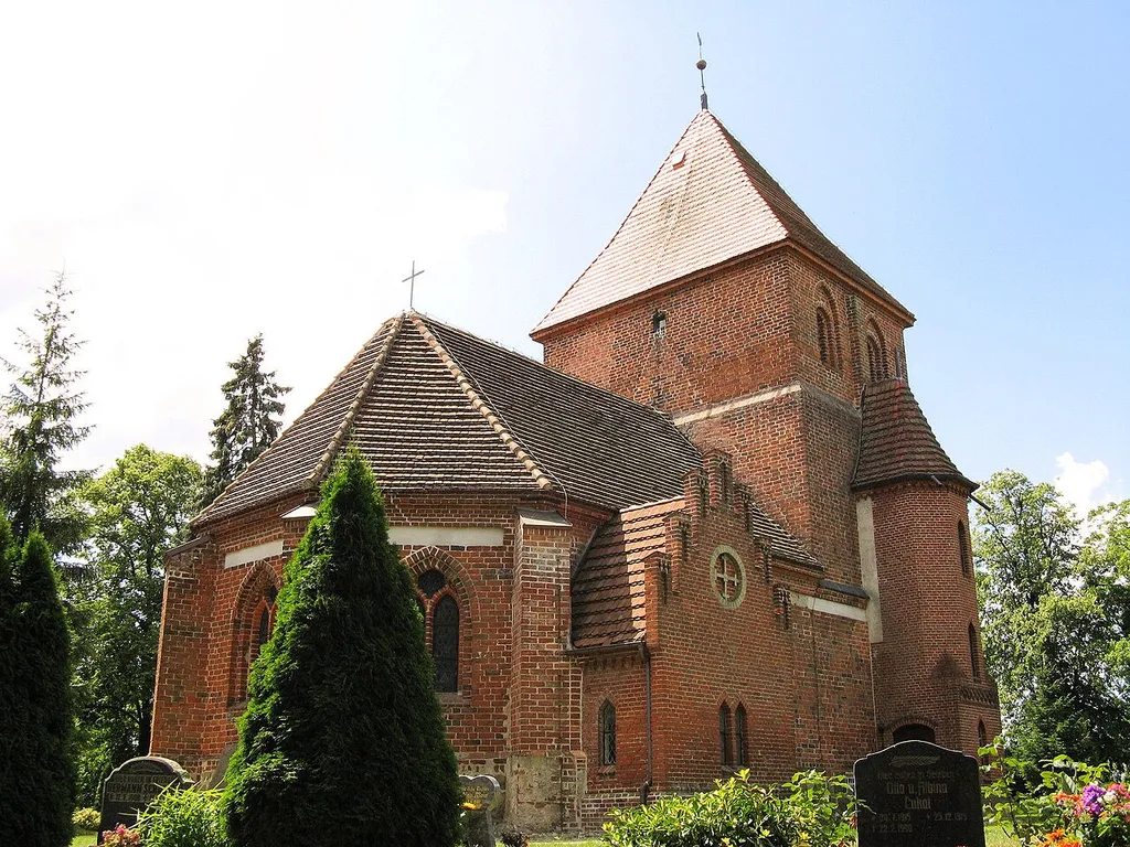 Church in Hohen Wangelin, disctrict Mecklenburgische Seenplatte, Mecklenburg-Vorpommern, Germany