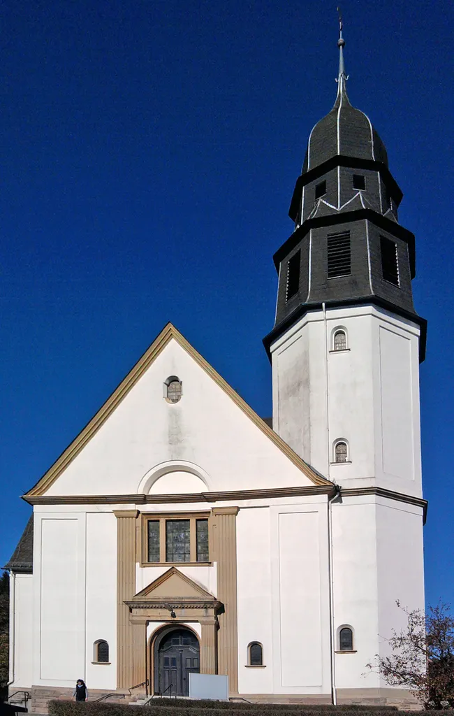 Exterior of the roman catholic church in Güdesweiler, Saarland