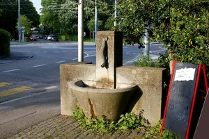 fountain on the corner of Freiburgstrasse and Friedbühlstrasse