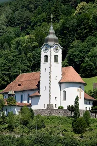 Sacred Heart Parish Church with cemetery, ossuary and rectory
