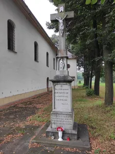 cross at the Church of St. John the Baptist in Vratimov