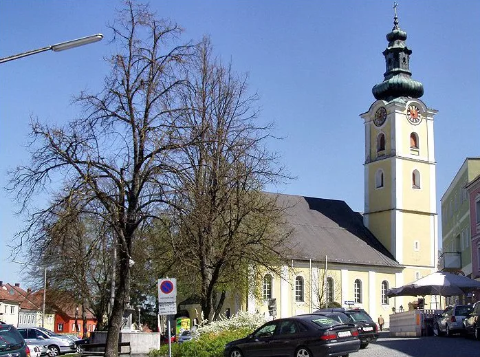 Pfarrkirche Waizenkirchen This media shows the protected monument with ObjektID 60109 in Austria. (Commons, de, Wikidata)