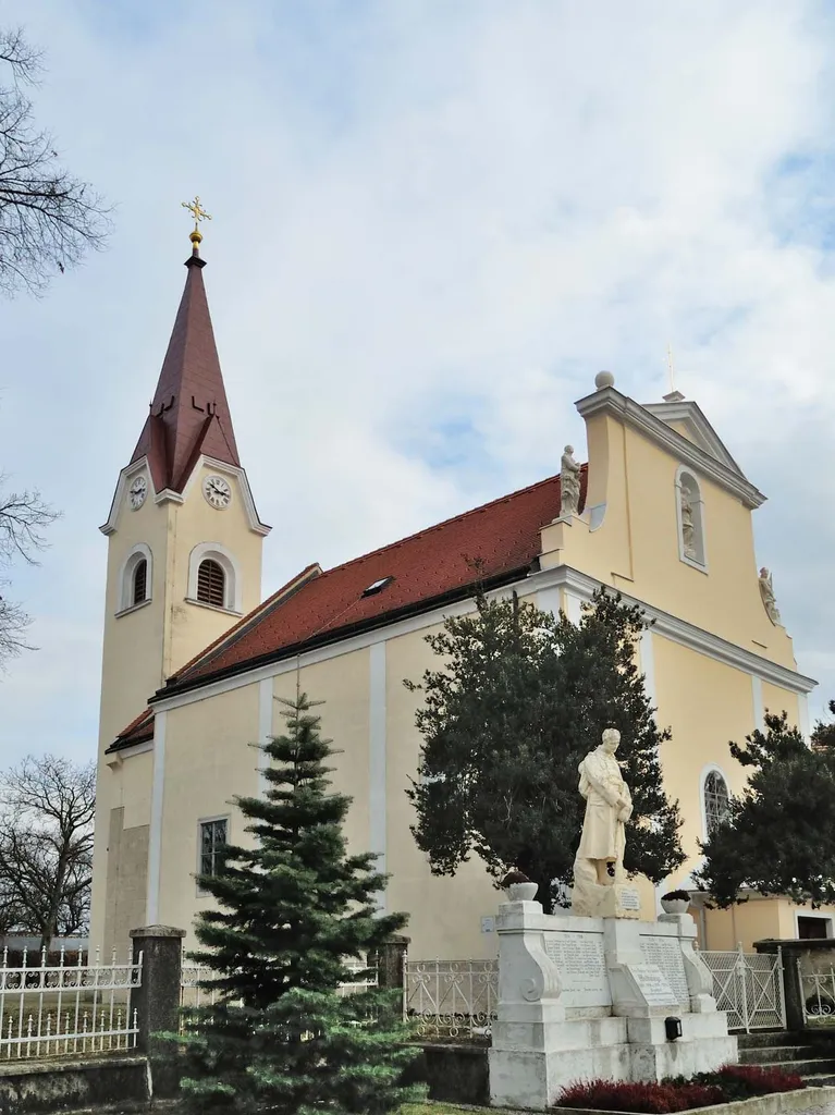 Catholic parish church in Wilfleinsdorf, Municipality Bruck an der Leitha, Lower Austria, Austria
