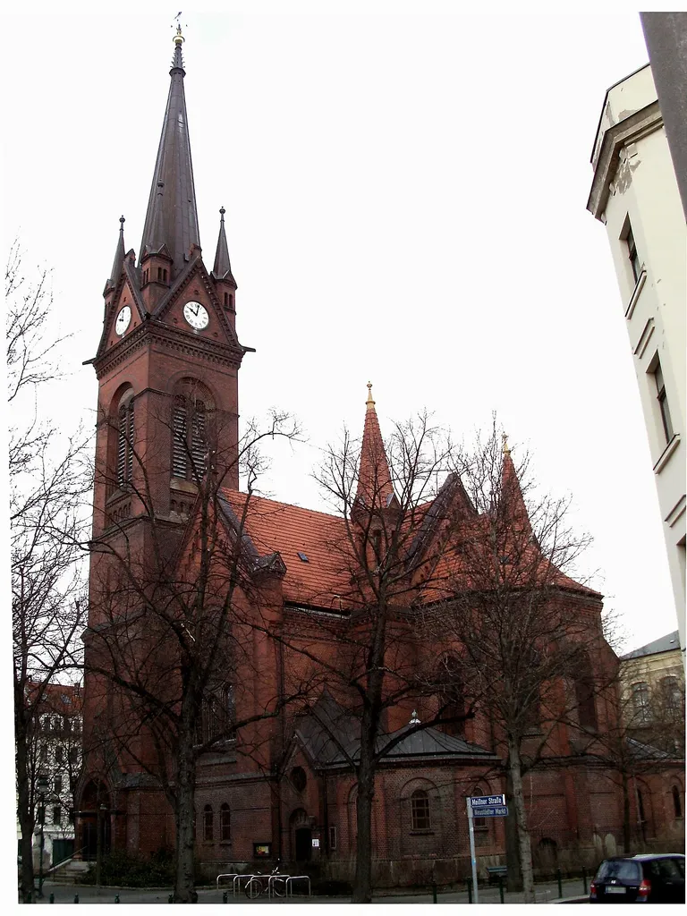 Holy Cross Church at Neustädter Markt in Leipzig