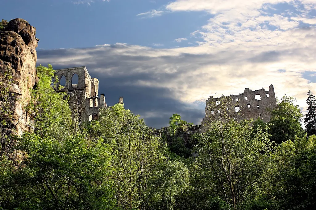Monastery ruin Oybin, Saxonia, Germany