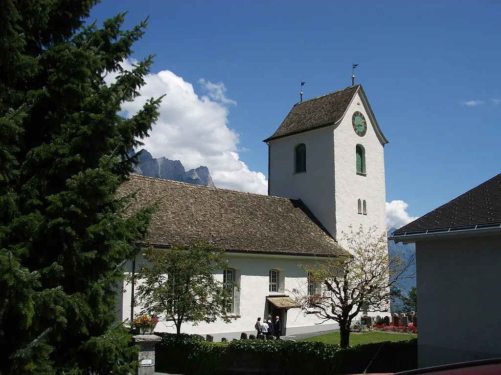 Kirche, Obstalden GL, Schweiz