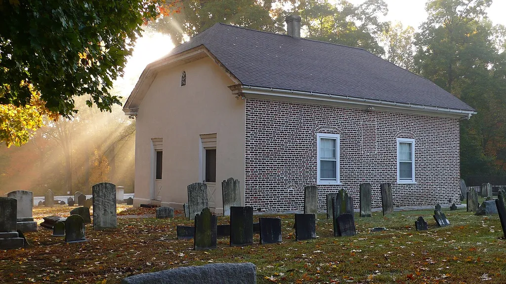 Welsh Tract Baptist Church in Newark, Delaware, listed on the National Register of Historic Places