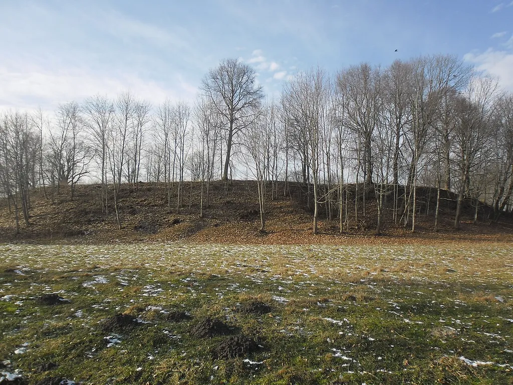 Castle Hill in Jersika, Latvia