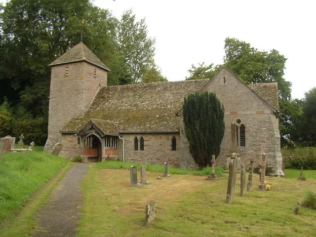 St Mary's parish church, Sarnesfield, Herefordshire, seen from the southeast
