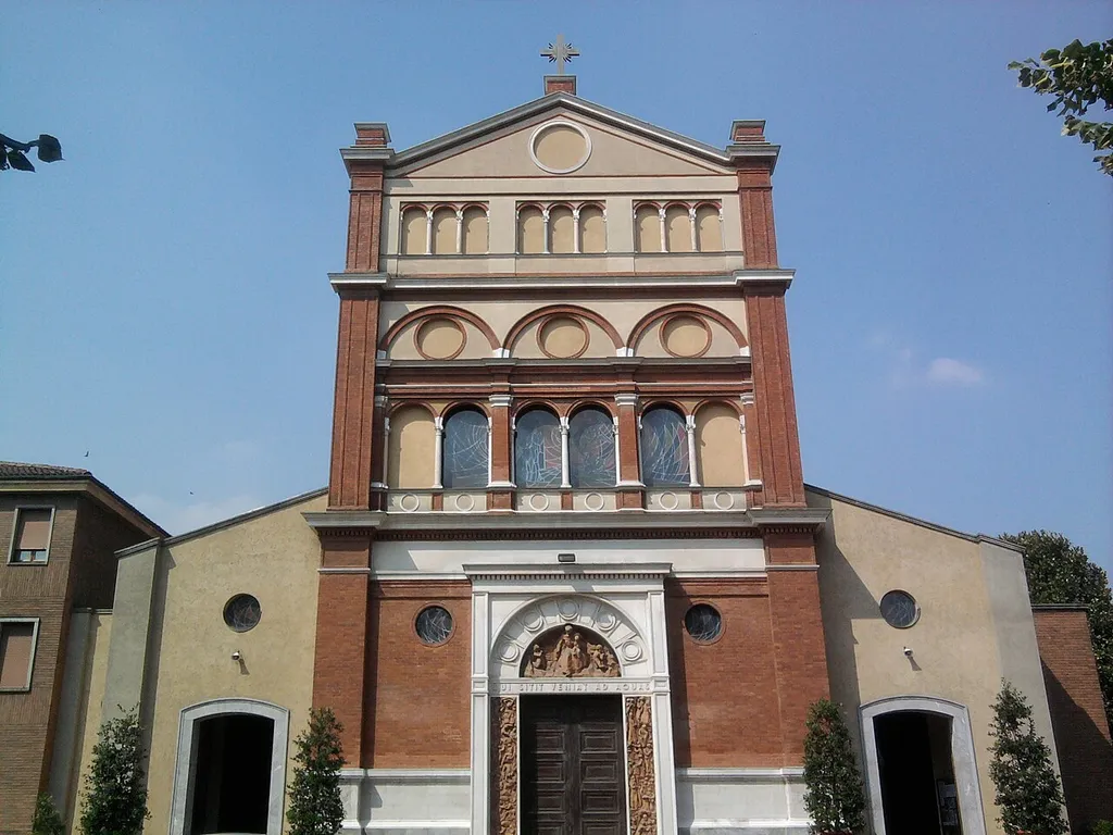 Facade of Santa Maria alla Fontana's Church in Milan.