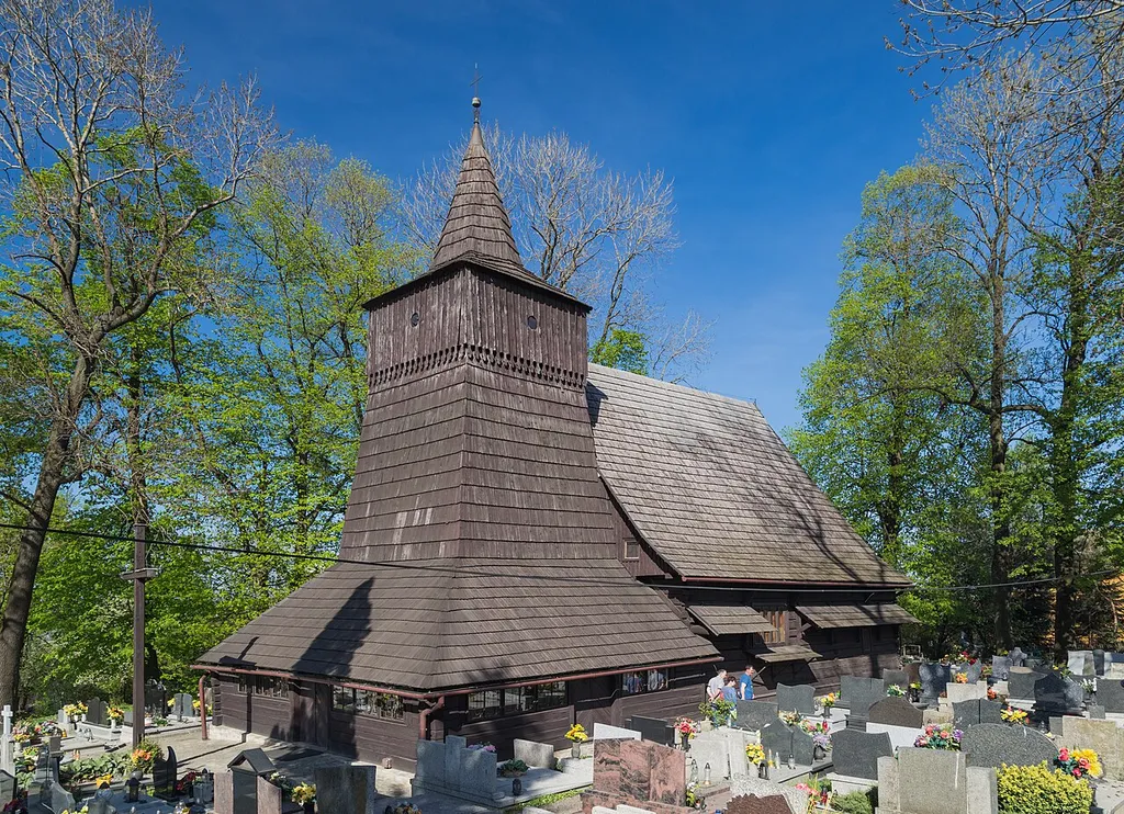 St. Roch church. Zamarski, Silesian Voivodeship, Poland.