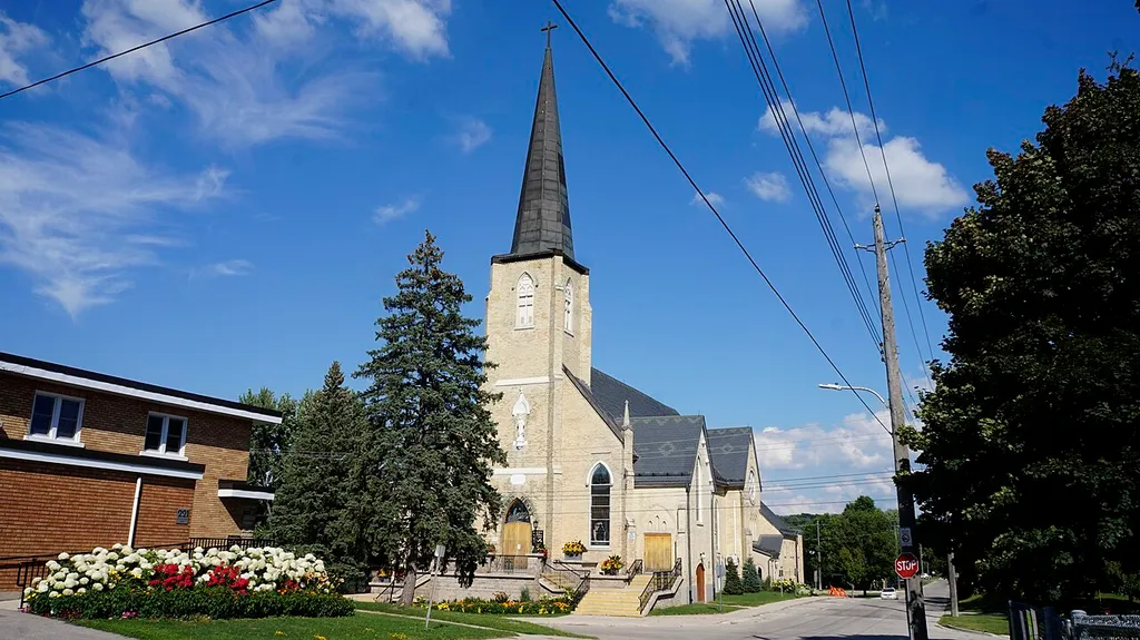 Sacred Heart Church and rectory in Walkerton, Ontario