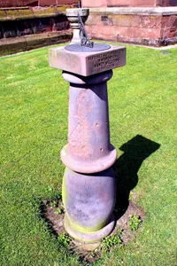 Sundial in churchyard of St Oswald's Church