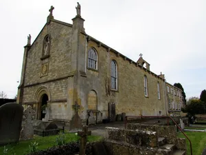 Roman Catholic Church of St Saviour, Boundary Wall, Gatepiers and Overthrow