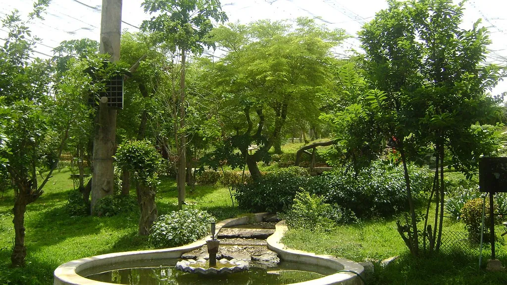 Fountain at Aviary at Vandalur Zoo, taken on 18 August 2012