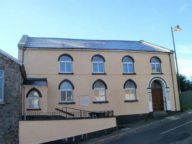 Bethel Baptist Church, Blaenavon. Located on King Street, viewed from Ellick Street. The church was built in 1878.