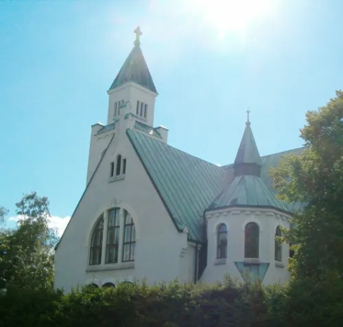 Joutseno Church in Joutseno, South Karelia, Finland. Completed in 1921. Architect: Josef Stenbäck.