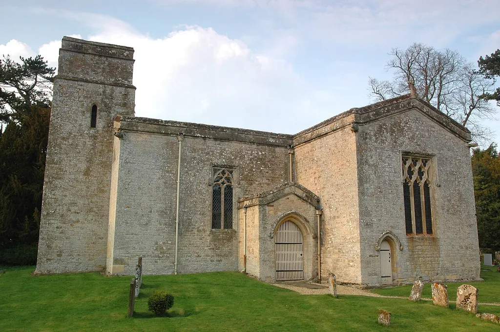 Church of England parish church of St Nicholas, Kiddington, Oxfordshire, viewed from the southwest.