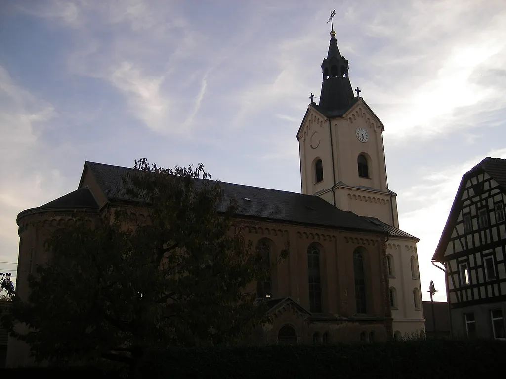 Church in Großröda in Altenburger Land (Germany)