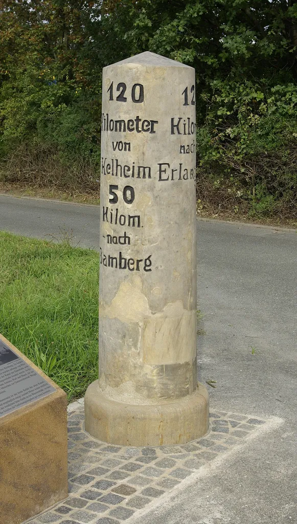 Kilometerstein 120 KM in Fürth